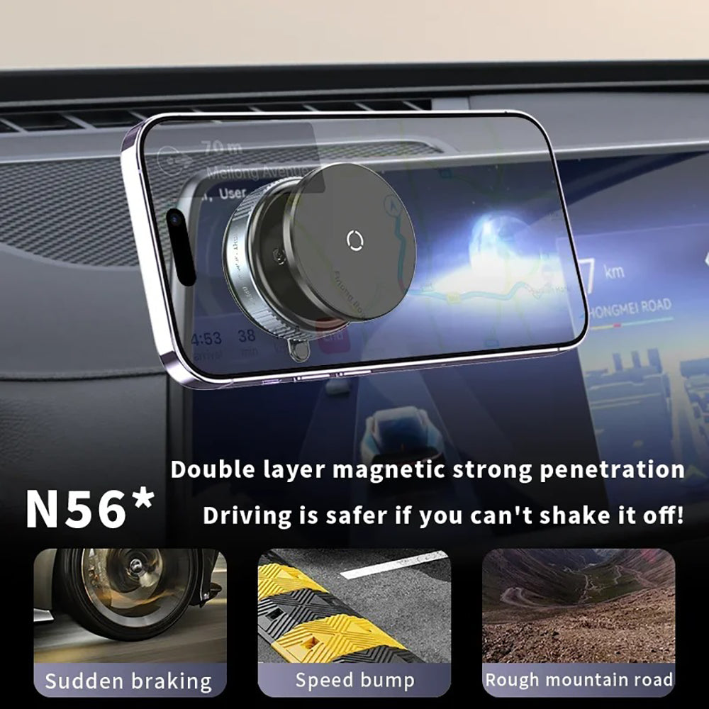 Magnetic Vaccum Car Phone Holder