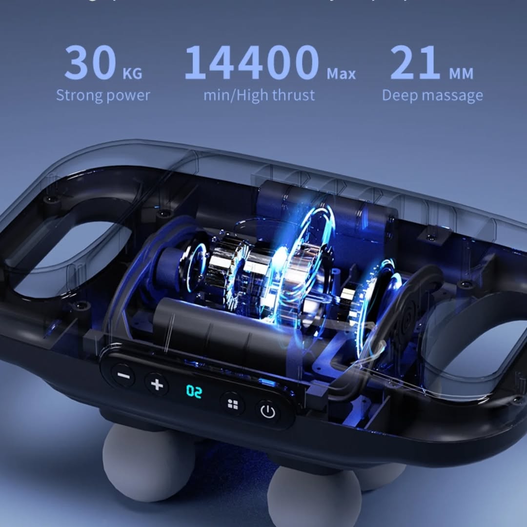 Powerful Electric Body Massager – Deep Tissue Therapy for Home & Travel