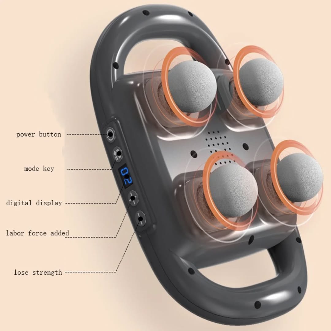 Powerful Electric Body Massager – Deep Tissue Therapy for Home & Travel